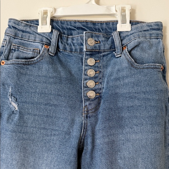 Wild Fable Blue Distressed Boyfriend Jeans - Picture 3 of 6